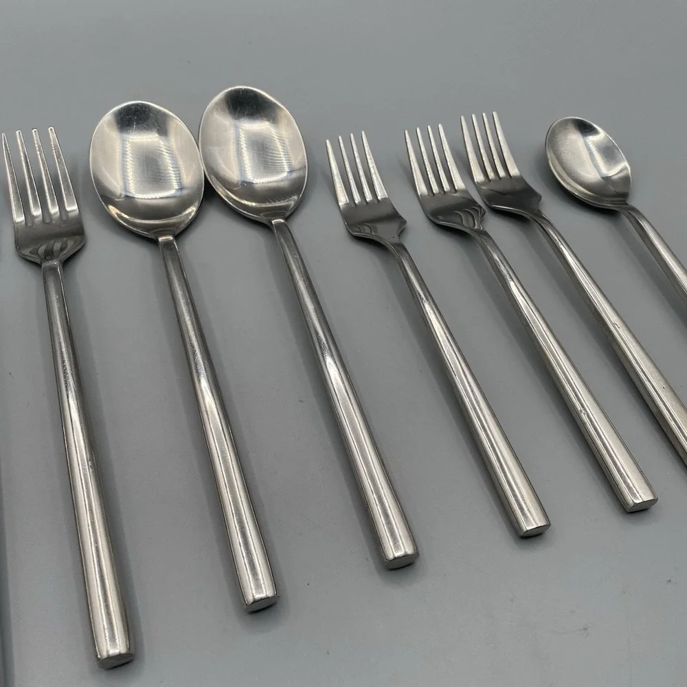 Cuisinox‎ Stainless Flatware Mixed Lot 11pcs Round Solid Handles Forks